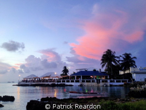 Après dive dinner view.  Georgetown, Grand Cayman. by Patrick Reardon 